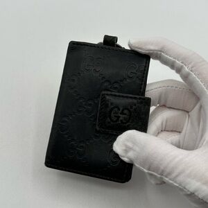 Gucci Key Ring Guccissima Card Holder Wallet